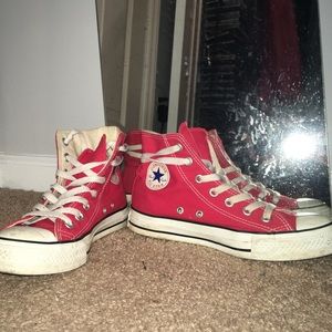 Red High-Top Converse